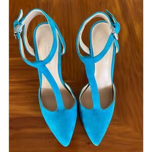 Charles David Women's Stilettos 4" Size 6 1/2M Effervescent Blue PRISTINE